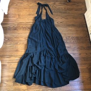 JUICY COUTURE SILK HALTER DRESS SIZE 4